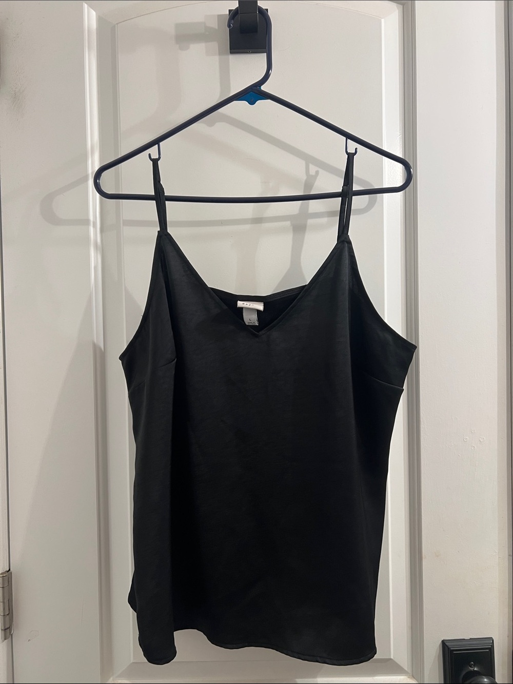 a new day Black V-Neck Satin Cami